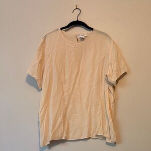 Casual Corner Silk Cream Color Blouse